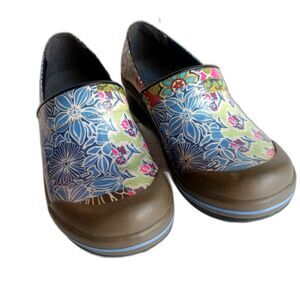 Dansko Size 39 Vegan Volley Floral Patchwork Clog Shoe MAY RUN SMALL